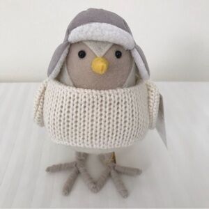 Target Wondershop Featherly Friends Bay Fabric Bird Figurine NWT 2023 6.25"